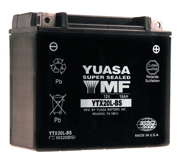 Yuasa Battery YTX14H-BS Maintenance Free